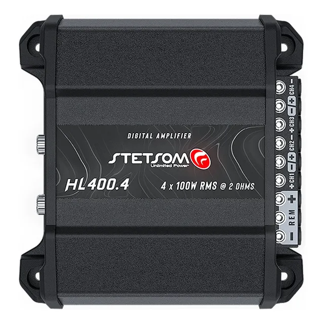 Amplificador Stetsom Hl400.4 400w 4 Canais Bridge 4 Ohms 400