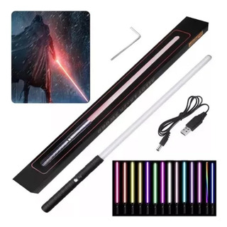 Espada Láser Metal Para Combate Led Carga Usb 14 Colores Espada Láser Metal Para Combate Led Carga Usb 14 Colores