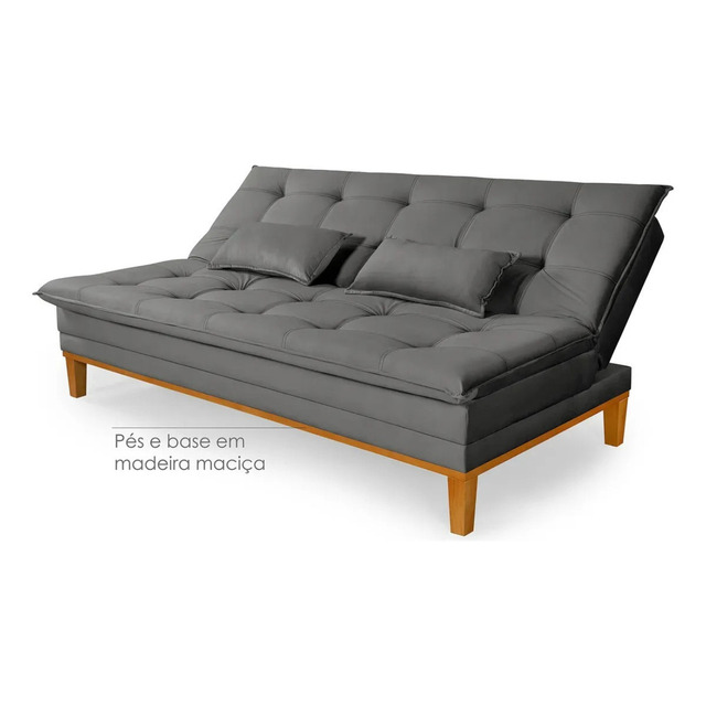 Sofa Cama 180 Cinza Confort Divino Retrátil Moderno Lbx Sofas Brasil Reclinavel Moderno Co...