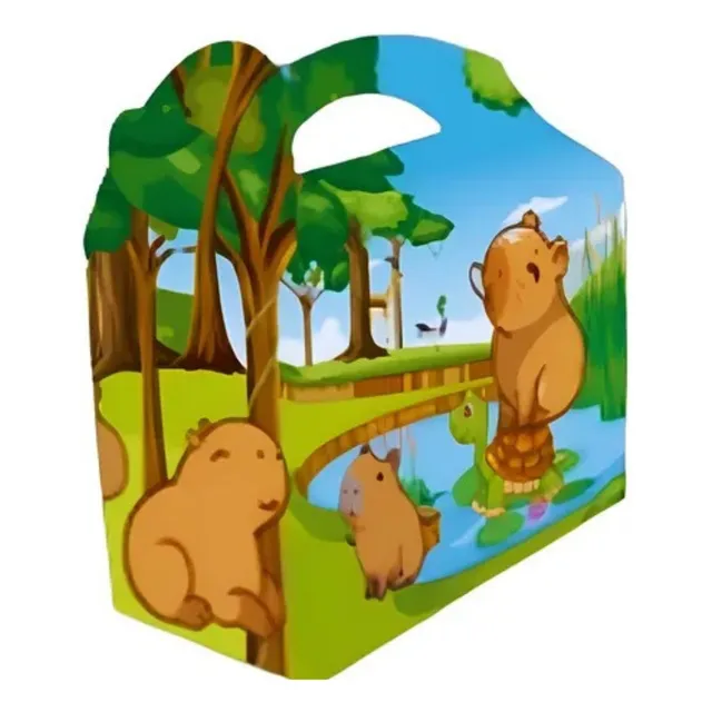 Kits Cajas Sorpresa Temática Capibara Para Cumpleaños