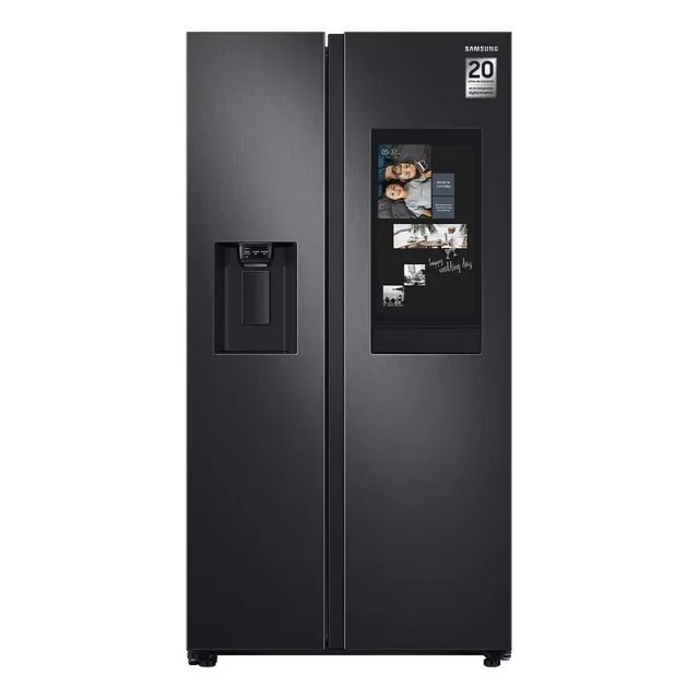 Refrigerador Samsung Sbs 27ft Pantalla Family Hub Negro