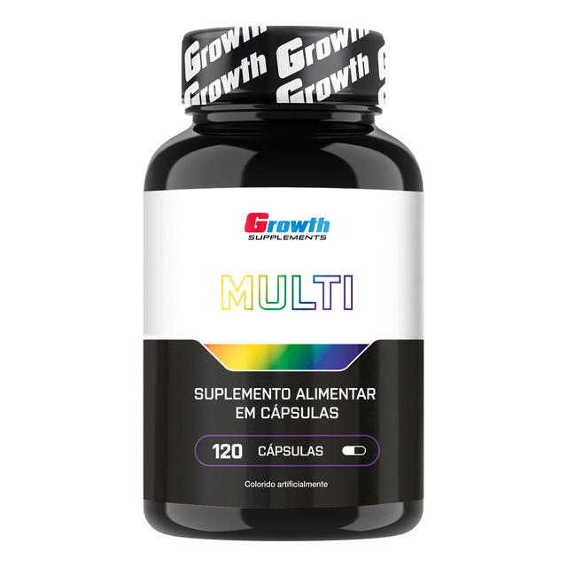 Multivitamínico 120 Cáps. Growth Supplements - Sabor Neutro (nova Fórmula) Multivitamínico 120 Cáps. Growth Supplements - Sabor Neutro (nova Fórmula)