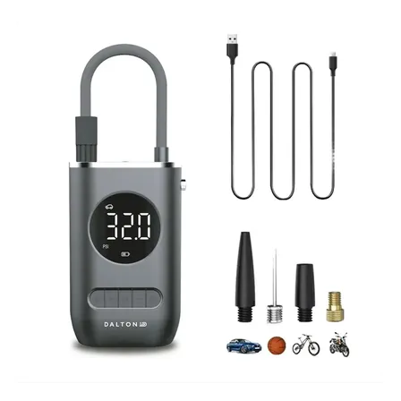 Inflador Portátil Dalton 120 Psi Con Luz Para Auto Motos Bicicletas Pelotas Da-inf02