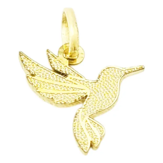 Dije Oro 18k Colibrí 10x10 Mm C1508