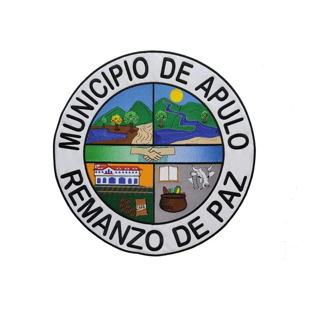 Parche Bordado Municipio De Apulo Remanzo De Paz