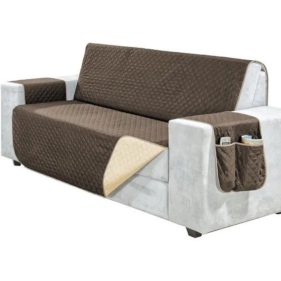 Protetor De Sofa Com Dupla-face 2 E 3 Três Lugares Promoção