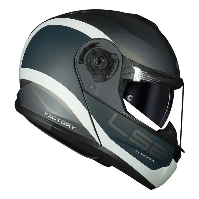 Capacete Ls2 Ff908 Strobe 2 Victory Cinza Area Articulado