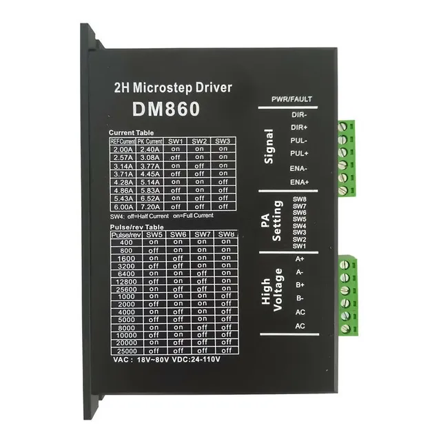 Driver Para Motor De Passo Dm860 7,2a - Alta Precisão
