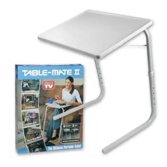 Mesa Table Mate Ii. Tv Ajustable Multiusos Portátil Plegable