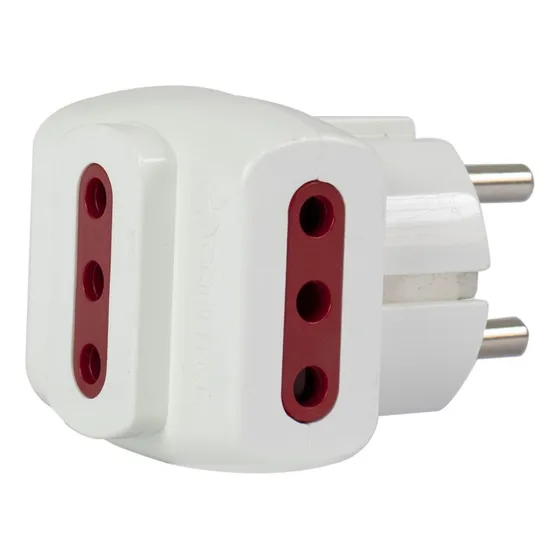 Adaptador Conatel Múltiple 3 En Línea A Schuko Atrás
