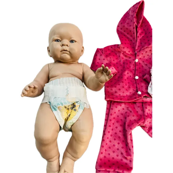 Bebe Bebote Reborn Real Nena 45cm CS Alaxia nena peluchito mas Accesorios