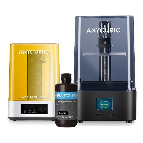 Photon Mono 2 + 1lt Resina Uv + Wash And Cure 3.0 Anycubic Color Gris