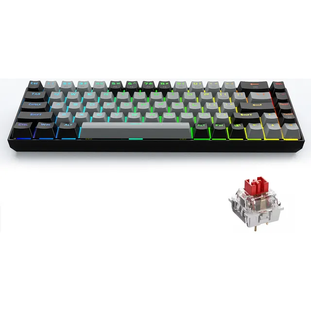 Teclado Mecánico E-Yooso Z-686 60% RGB Teclado Para Juegos Profesional