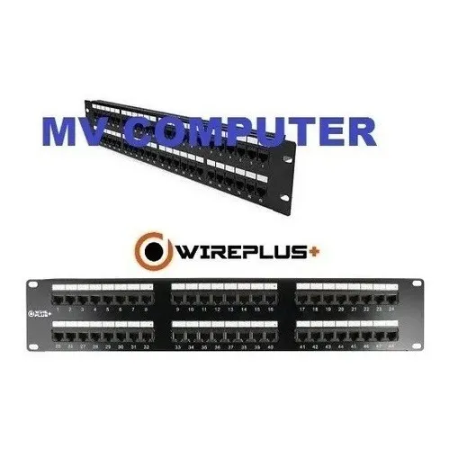 Patch Panel 48 Puertos Rack 5e  Servidor   Somos Tienda