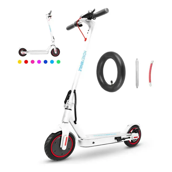 Patinete eléctrico Honeywhale S2, 500 W, 30 km/h, 20 km de autonomía, plegable, pedales iluminados, disponible en 7 colores. Patinete eléctrico Honeywhale S2, 500 W, 30 km/h, 20 km de autonomía, plegable, pedales iluminados, disponible en 7 colores.