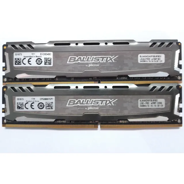 Memoria Ram Ddr4 4gb Bus 2400 Ballistix Sport Crucial -- 8gb