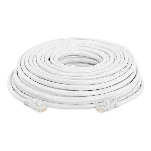 Cable De Red High Quality Cat-6 20m Blanco Circular