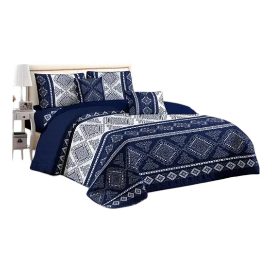 Cobertor Quilt De Verano + Juego De Sabanas 2 Plazas