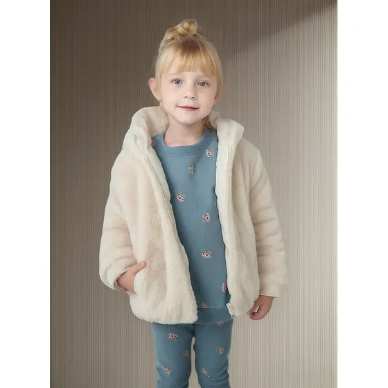 Jaqueta Infantil Menina Toddler Peluciada - Hering Kids