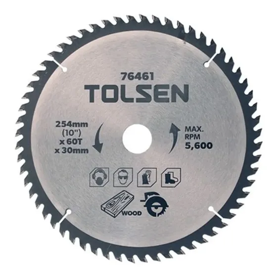 Disco Sierra Banco Ingleti Madera Melamina 60t Dientes 10''