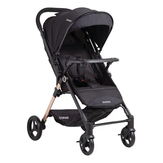 Coche De Paseo City Reversible Plegado Una Mano Bebesit Negro | Cuotas sin interés