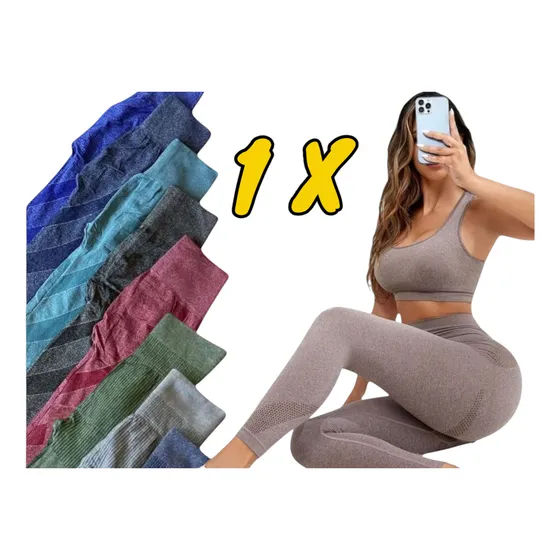 Conjunto Deportivo De Dama Gym Yoga Levanta Cola Talla Unica