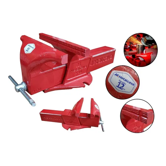 Morsa Torno De Bancada N°10 Linha Profissional Metalcava