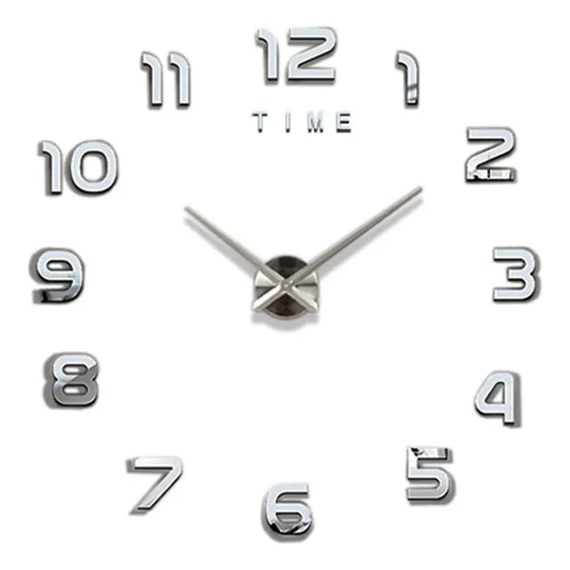 Reloj De Pared Grande Con Números 3d, Silencioso, Simple Y A