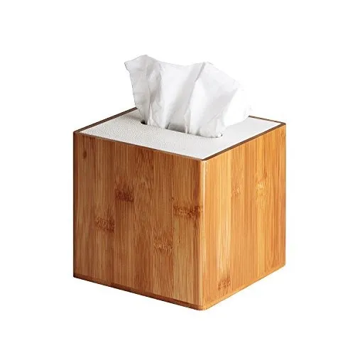 Jackcubedesign Caja De Bambú Cuadrado De Tejido Caja De Cuer