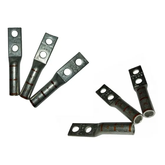 6pz Zapata Ponchable De Cobre Para Cable 4 Awg 2 Barreno 1/4