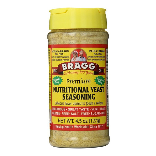 Sazonador Condimento Bragg Levadura Nutricional Yeast 4.5 Oz