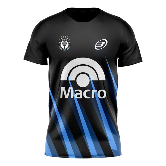 Remera De Padel Selección Argentina Apt Wpt Negra
