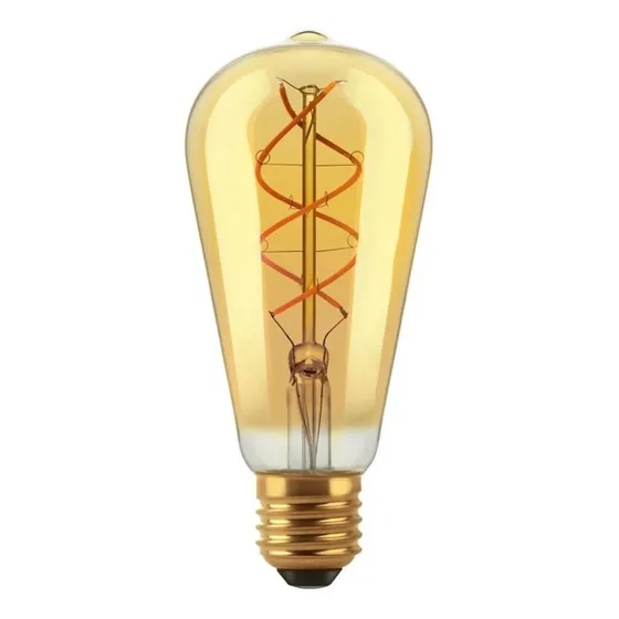 Lampara Filamento Led Pera St19 2w Golden Vintage Macroled Color de la luz Blanco calido 2200k