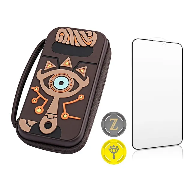 Estuche Zelda Para Nintendo Switch Oled Lite + Vidrio Y Grip
