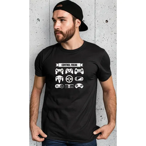 Camiseta Camisa Games Vídeo Game control Freak Geek gamer 