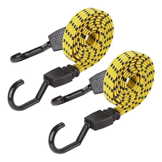 Cartman Cuerda Elástica Plana Negra Amarilla 4pk 2pk
