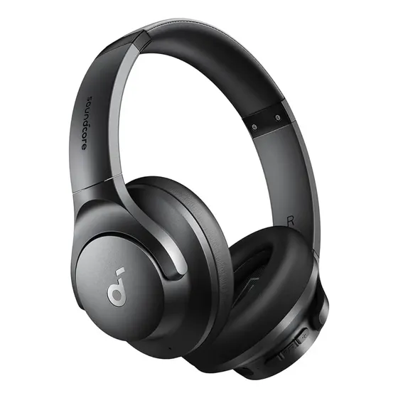 Los auriculares híbridos Anker Q20i Soundcore cancelan el ruido activo en color negro | Cuotas sin interés