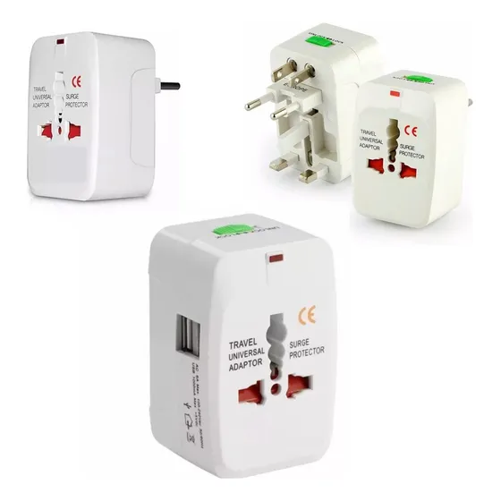 Kit de 3 adaptadores de enchufe universales para 150 países | Bivolt Travel