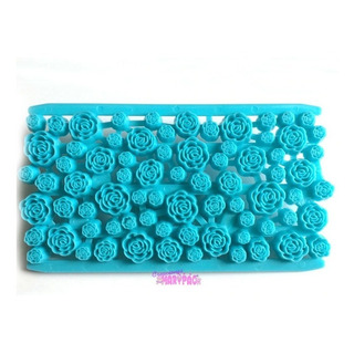 Placa Texturizadora Rosas Fondant Mod21 Placa Texturizadora Rosas Fondant Mod21