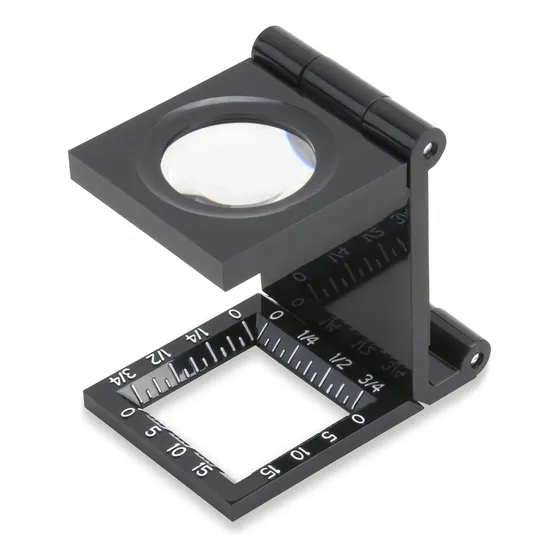 Lupa Plegable Portatil Con 6,5x Aumentos Regla Carson 