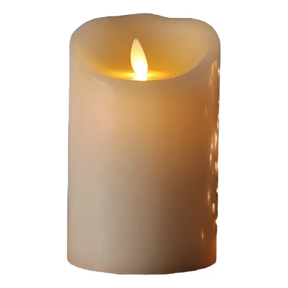 Vela Led Electronica Artificial Falsa Cálida Oscilante 15 Cm