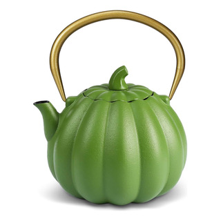 Tetera De Hierro Fundido De Calabaza (40 Oz/1200 Ml),... Tetera De Hierro Fundido De Calabaza (40 Oz/1200 Ml),...