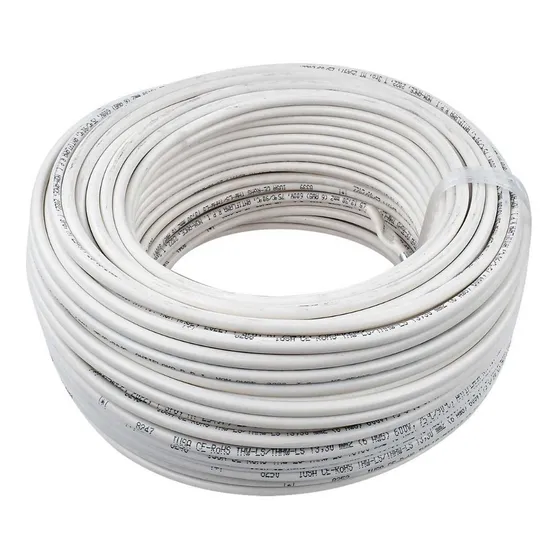 Cable Tipo Thw-ls/thhw-ls Iusa Blanco 6 Awg 600v 100m