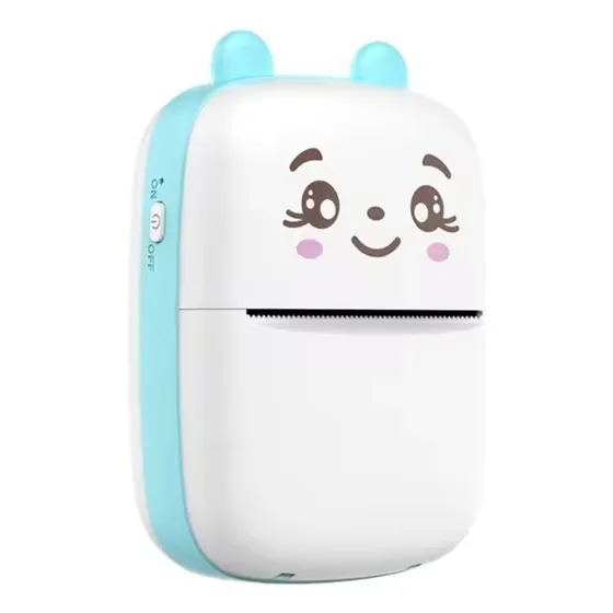 Mini Impressora Portatil Bluetooth Cor Azul 127/220V