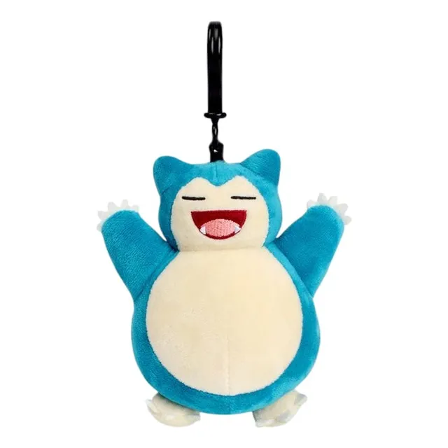 Peluche Con Llavero Snorlax Pokemon Pikachu Bulbasaur Azul Petróleo