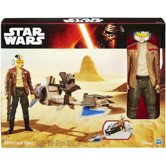 Star Wars The Force Awakens 12-inch Speeder Bike Poe Dameron