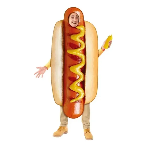 Disfraz Divertido Cosplay Perrito Caliente Comida Divertida