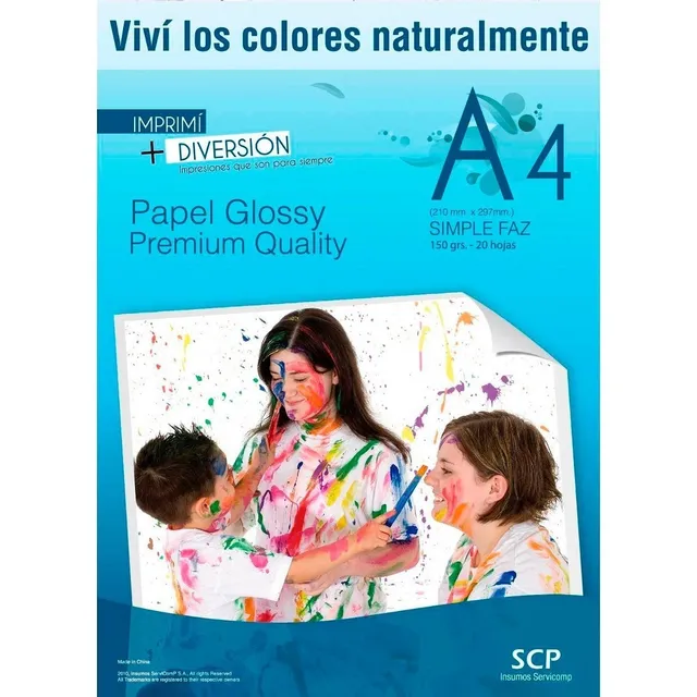 PAPEL FOTOGRAFICO A4 X100 HOJAS GLOSSY FOTO BRILLANTE 140GR