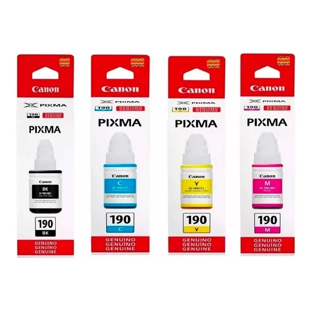 Kit De 4 Tintas Canon 190 Originales