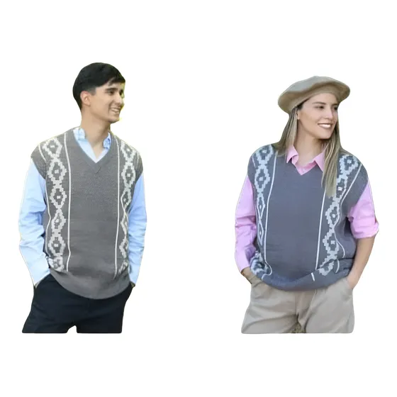 Chaleco Pampa Unisex  Lana Acrilico Mulita-agrolact